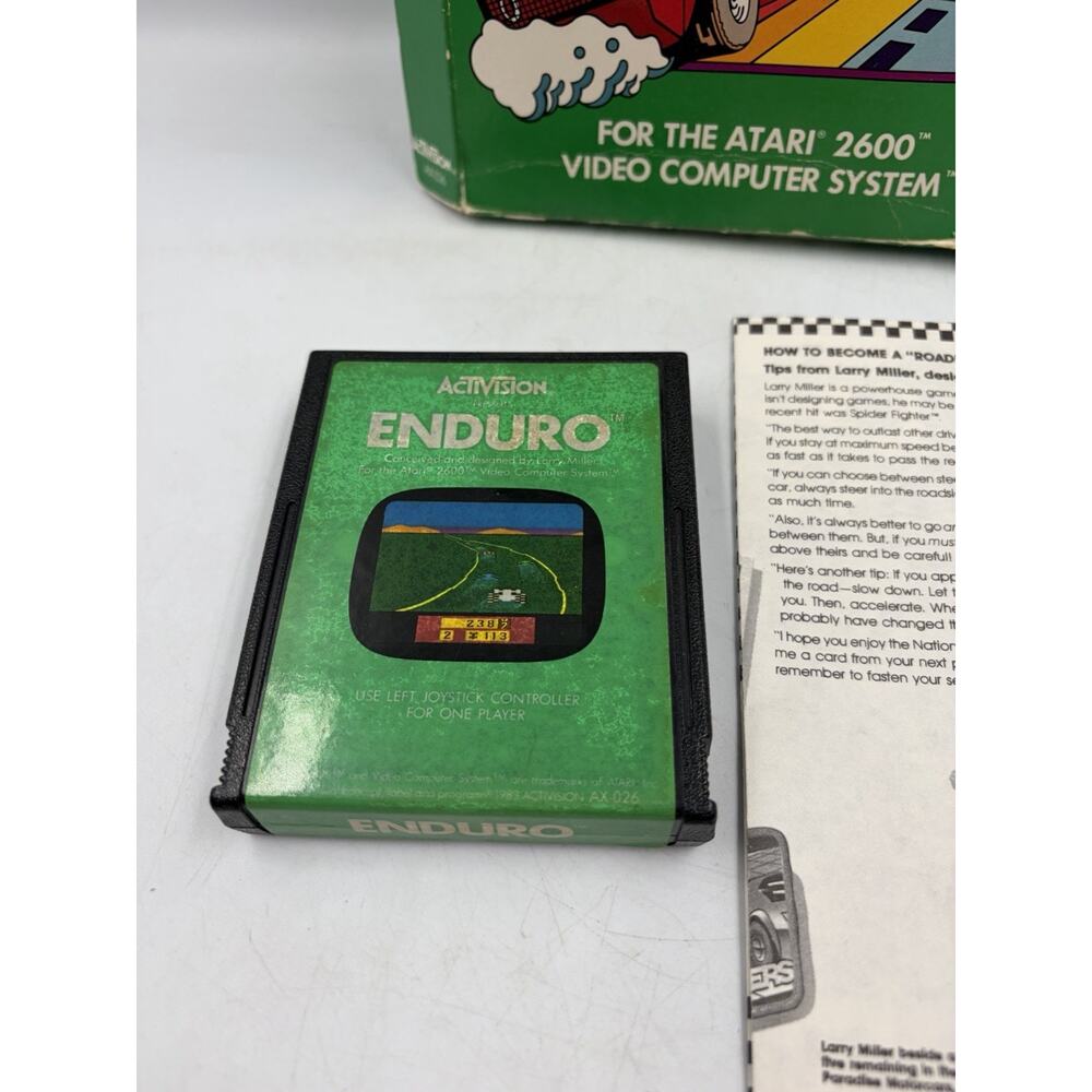 Enduro Atari 2600 Complete In Box (CIB) - Picture 2 of 11